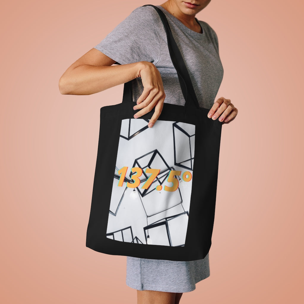 Cotton Tote Bag with Golden Angle