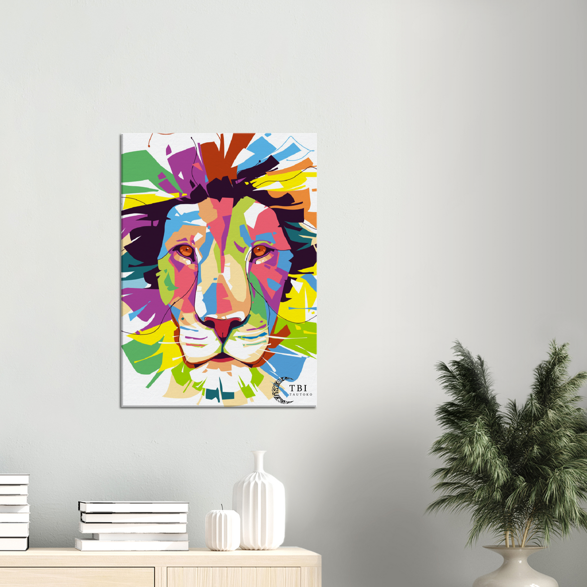 Lion Head Canvas 50x70cm