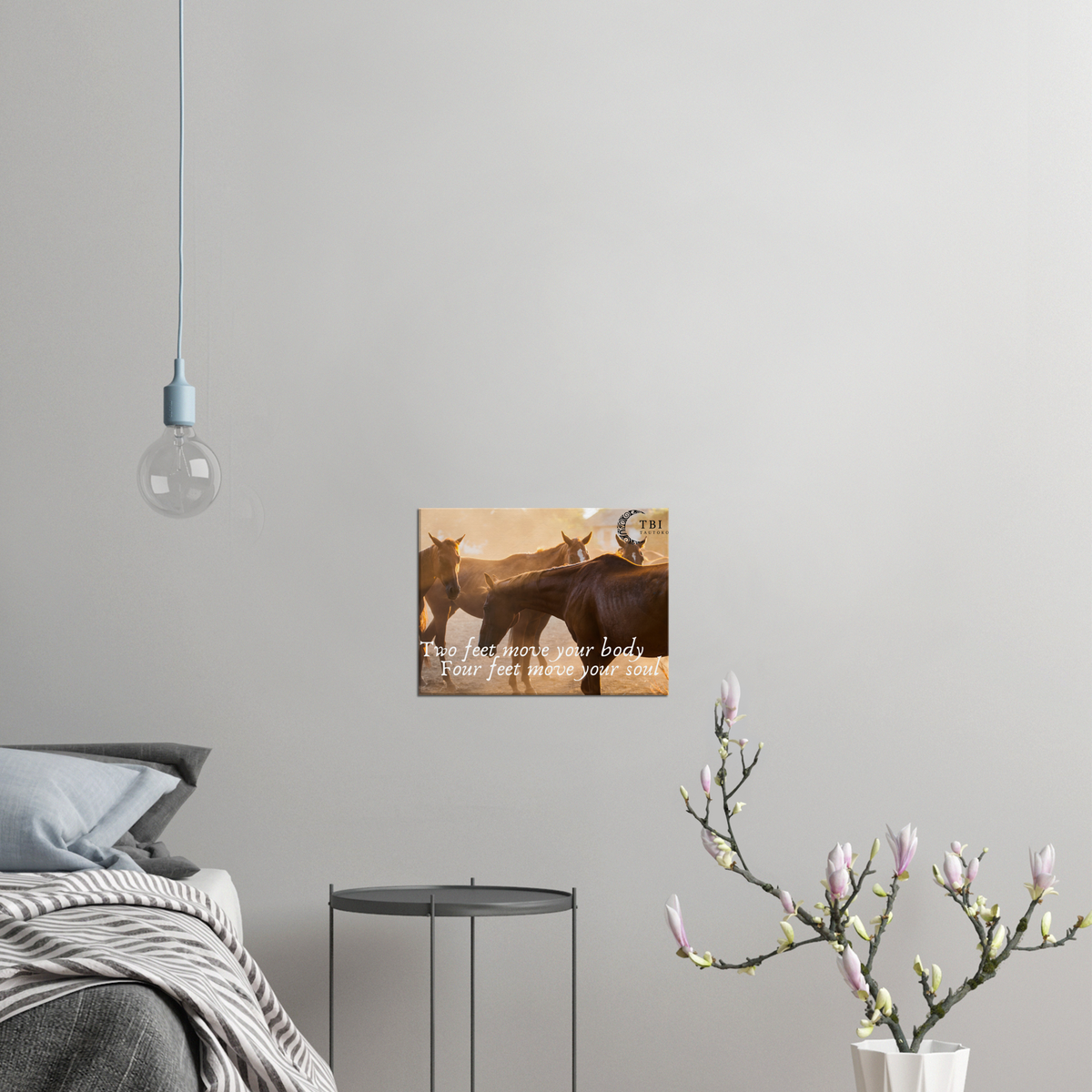 Canvas &quot;Love Horses&quot; Wall Art 40w x 30h cm