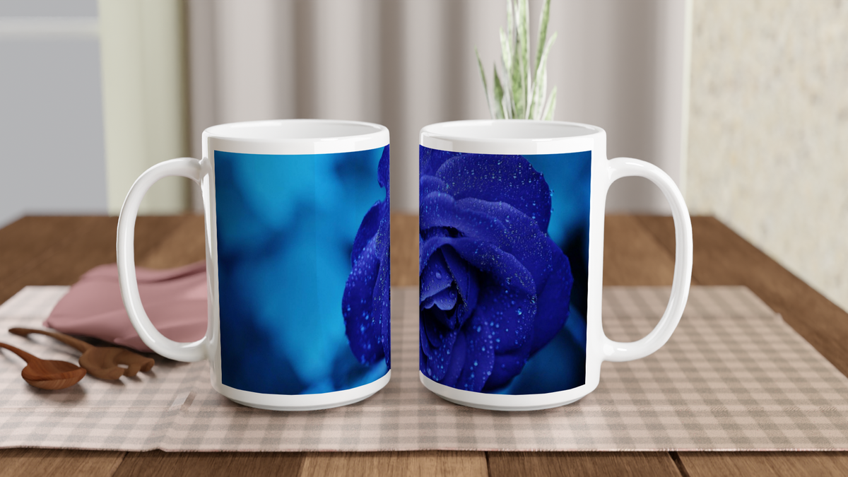 Blue Rose 15oz mug