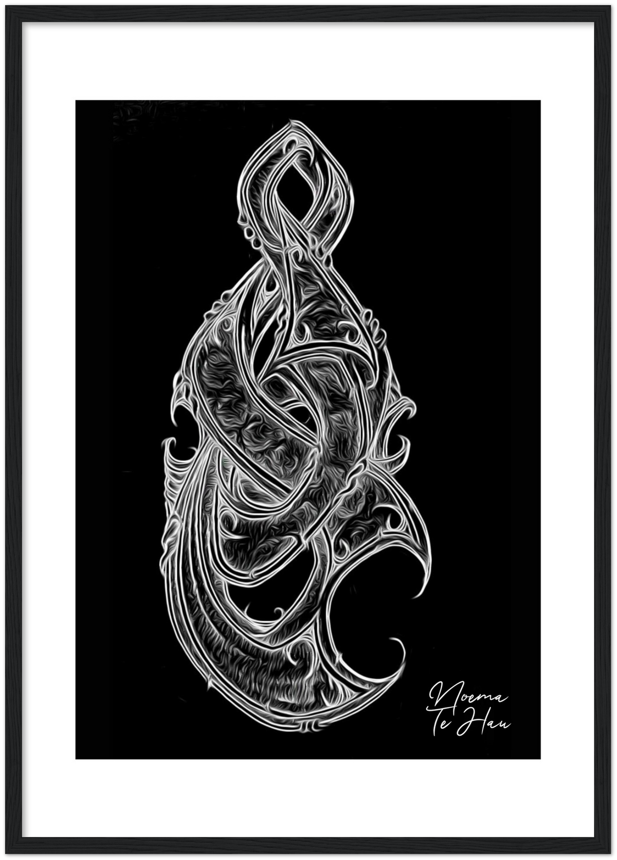 Framed Maori design 50 x 70 cm