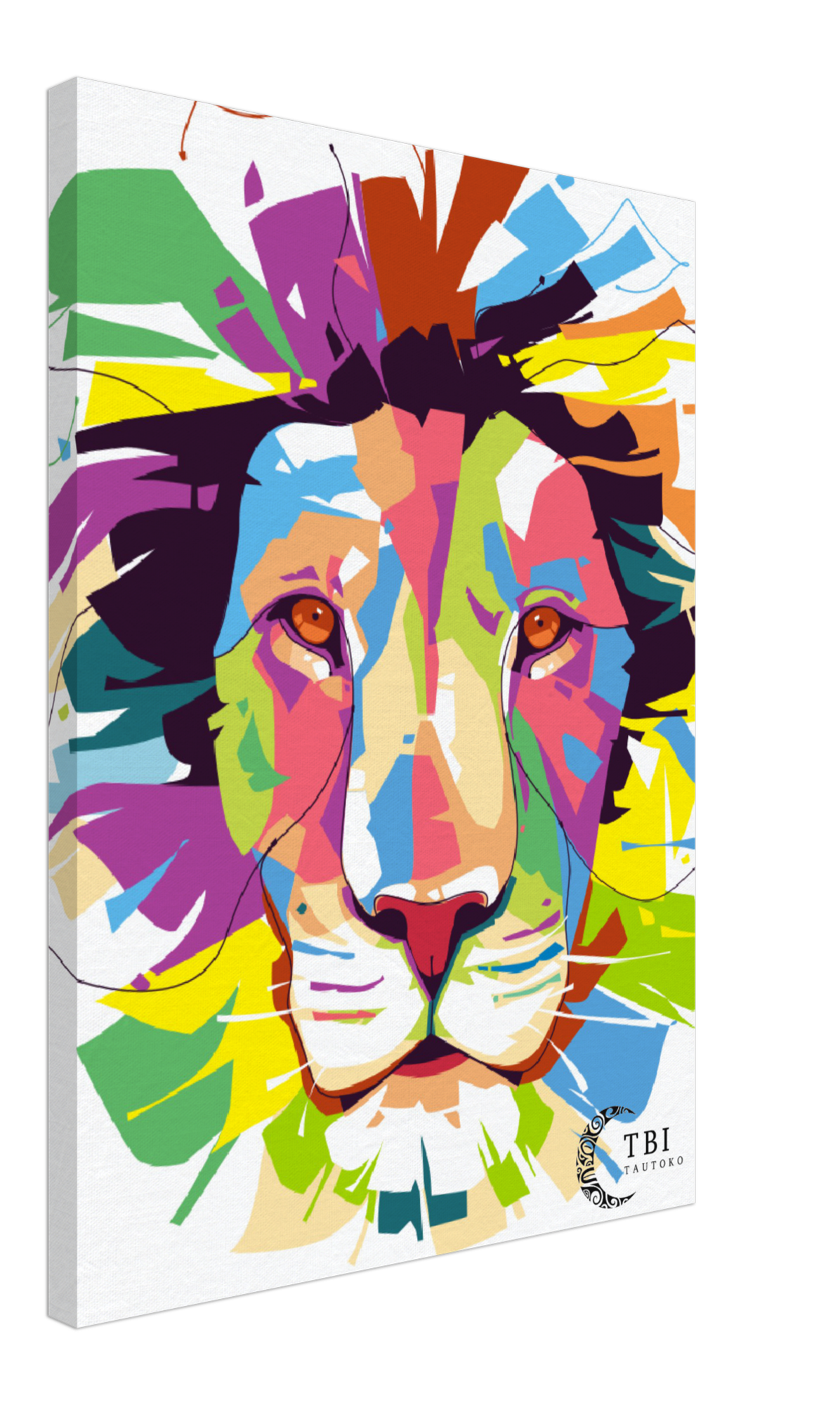 Lion Head Canvas 50x70cm