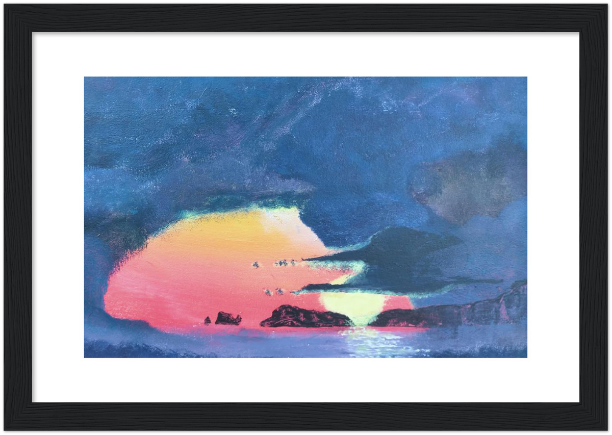Stormy Sunrise in Uawa  21 x 29.7 cm